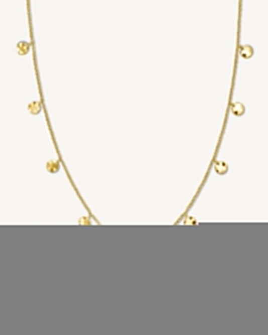 Collier Breloques Martelées Or