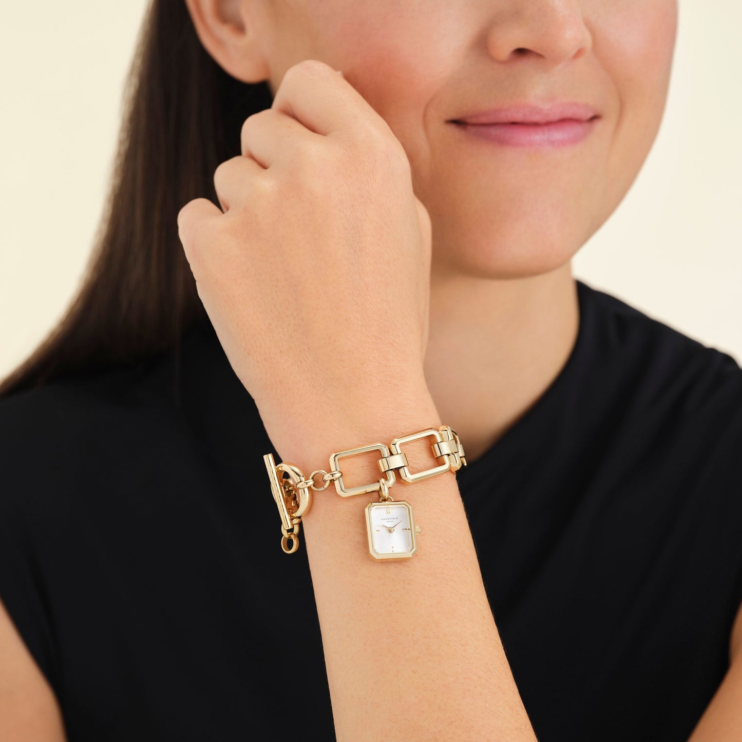 Octagon Charm Chain Or