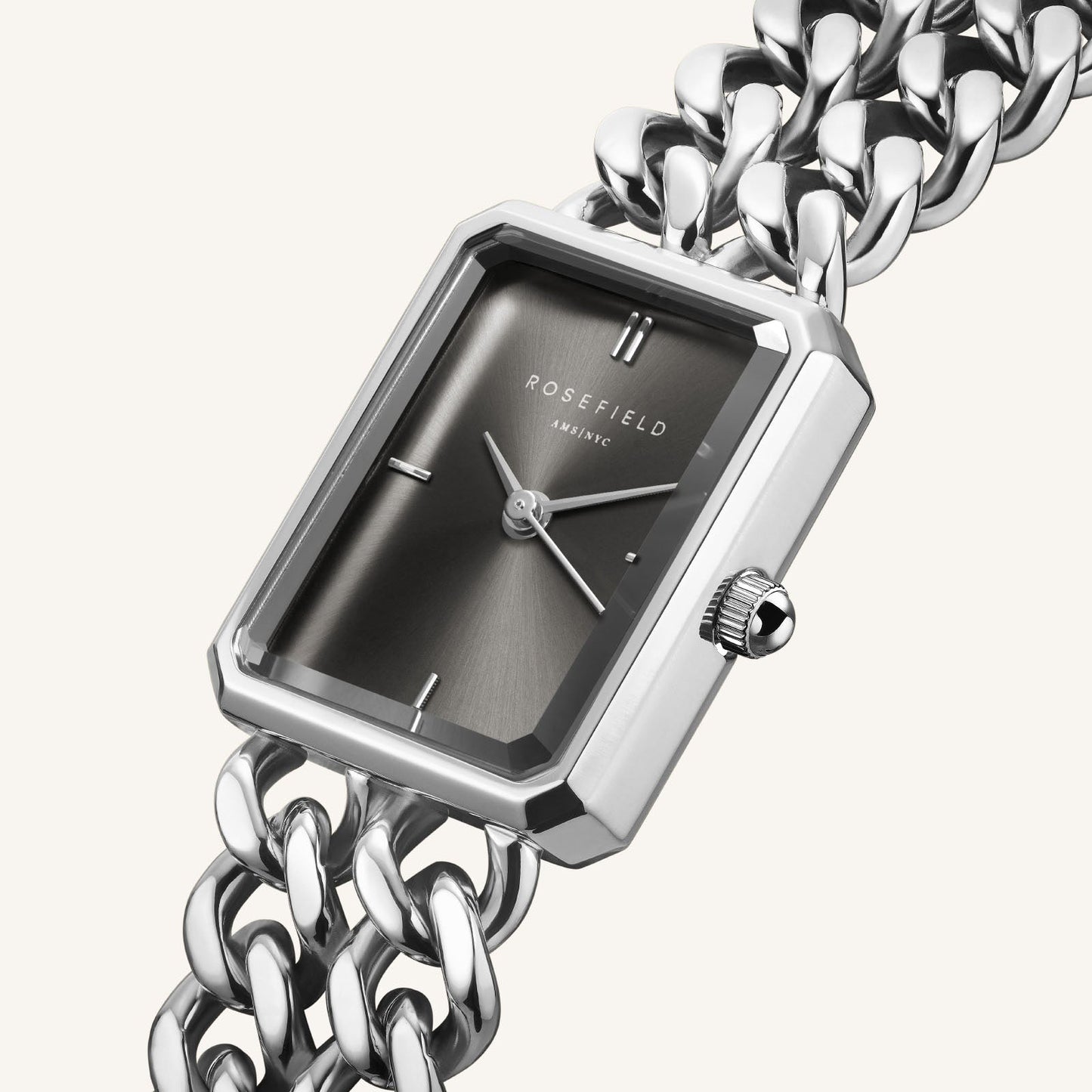 Studio Double Chain Argent