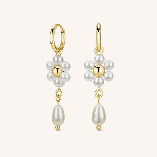 Boucles d’oreilles marguerite