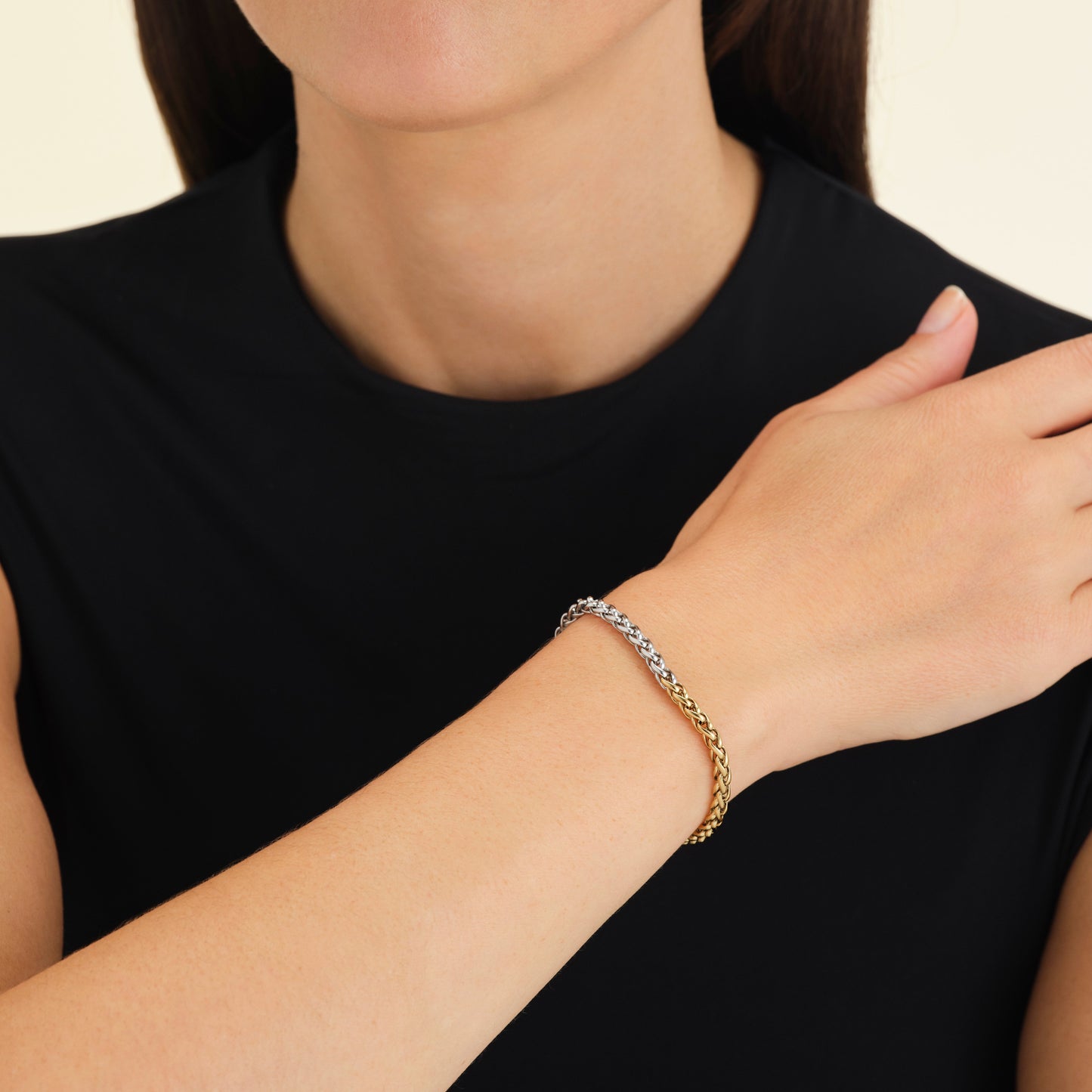 Duotone Chevron Bracelet