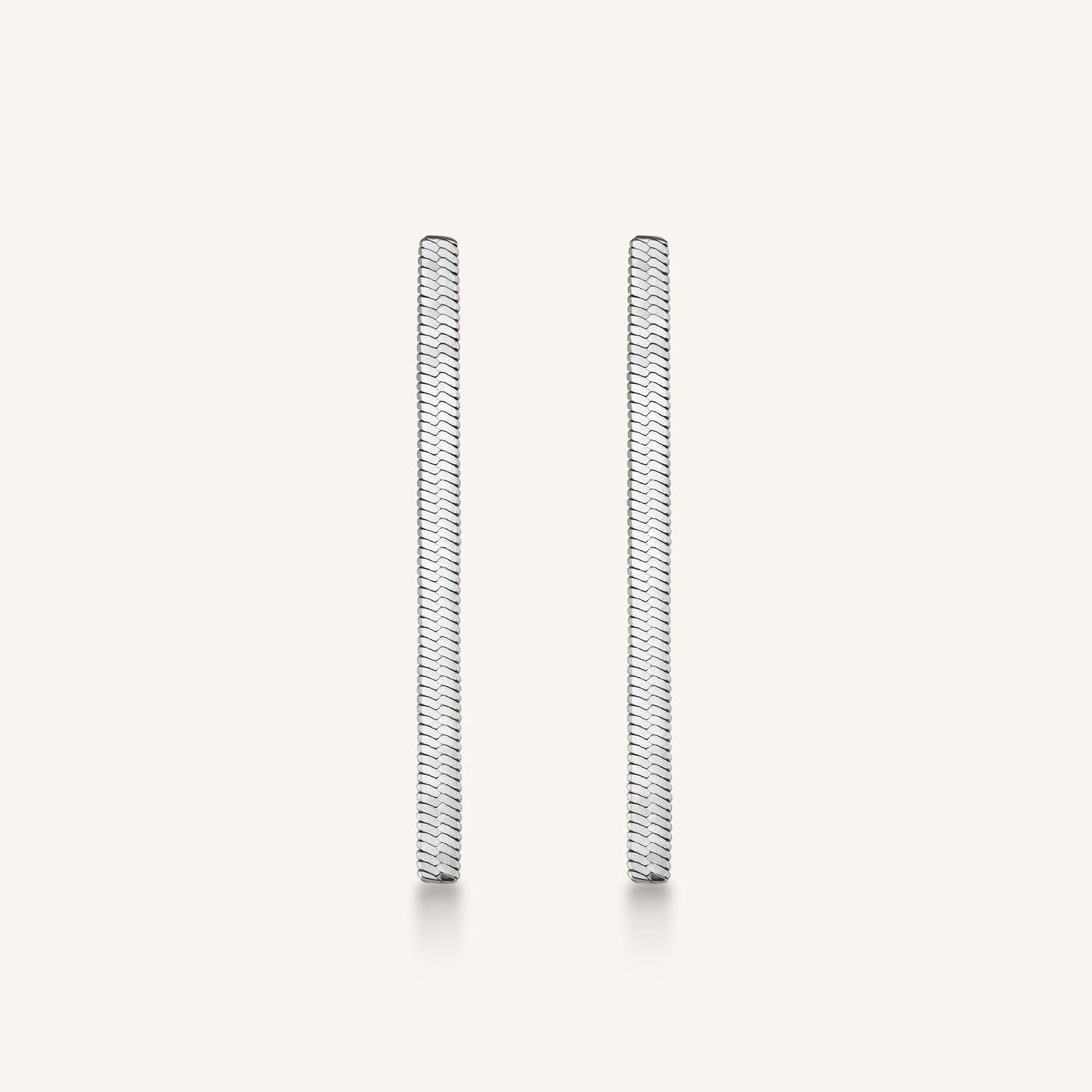 Boucles D’Oreilles Serpent Argent