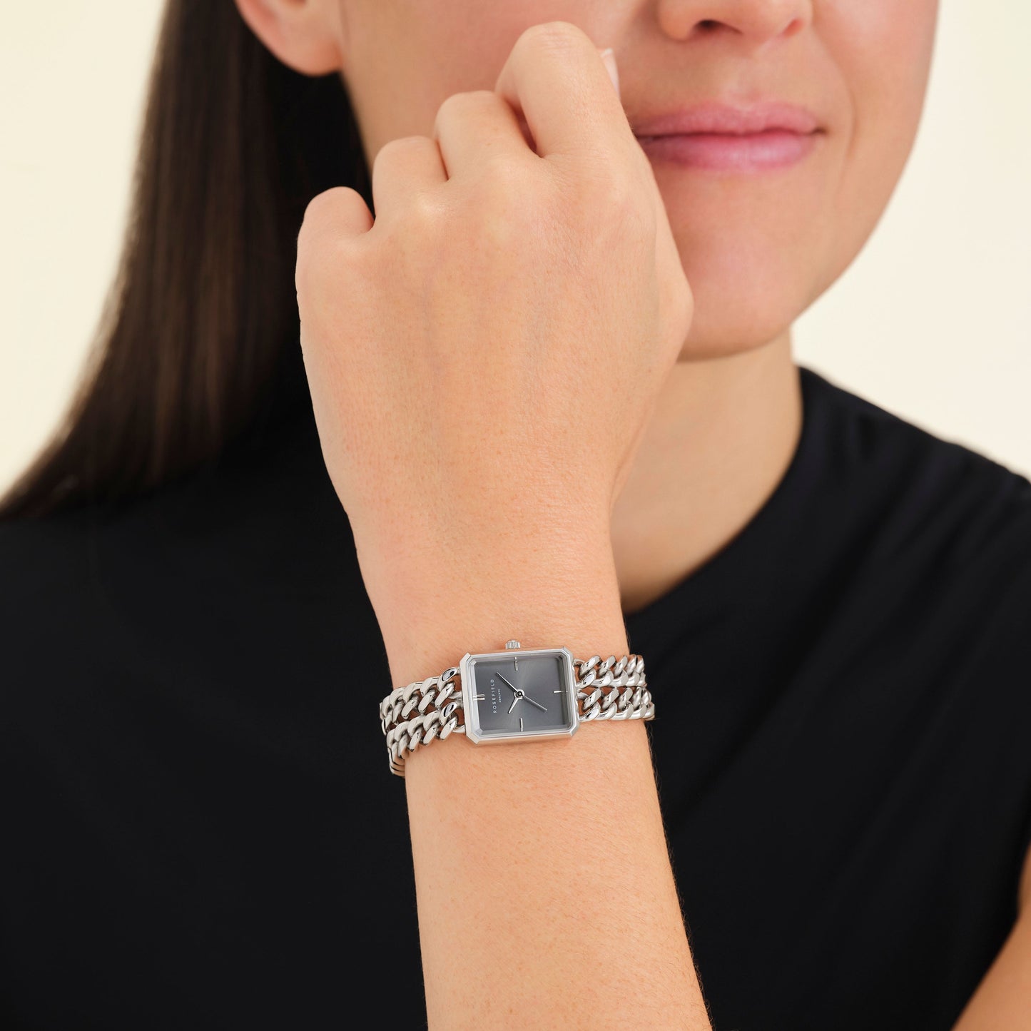Studio Double Chain Argent
