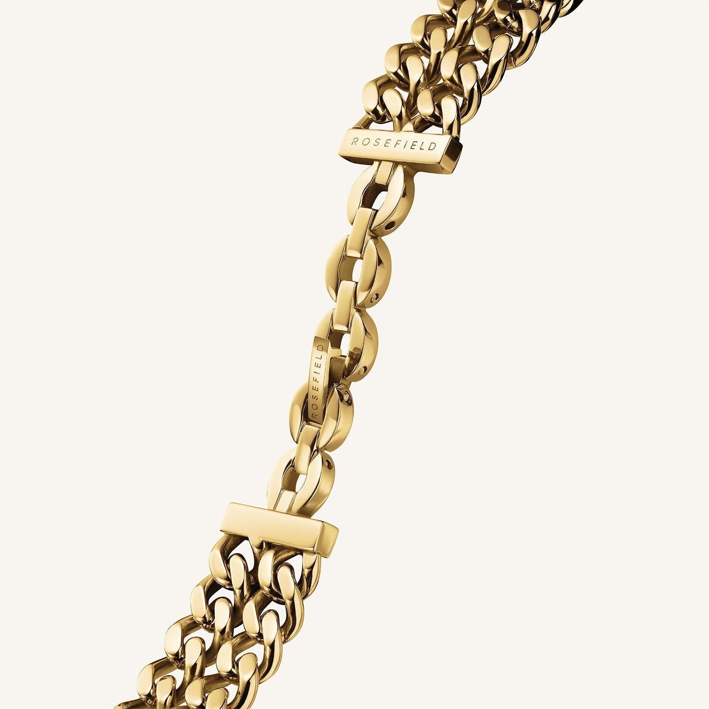 Studio Double Chain Noir Or