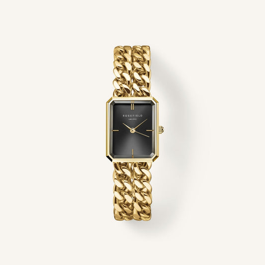 Studio Double Chain Noir Or