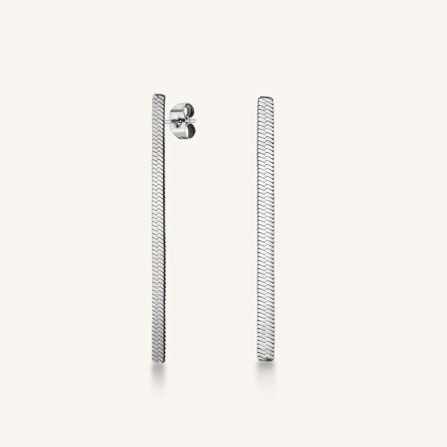 Boucles D’Oreilles Serpent Argent