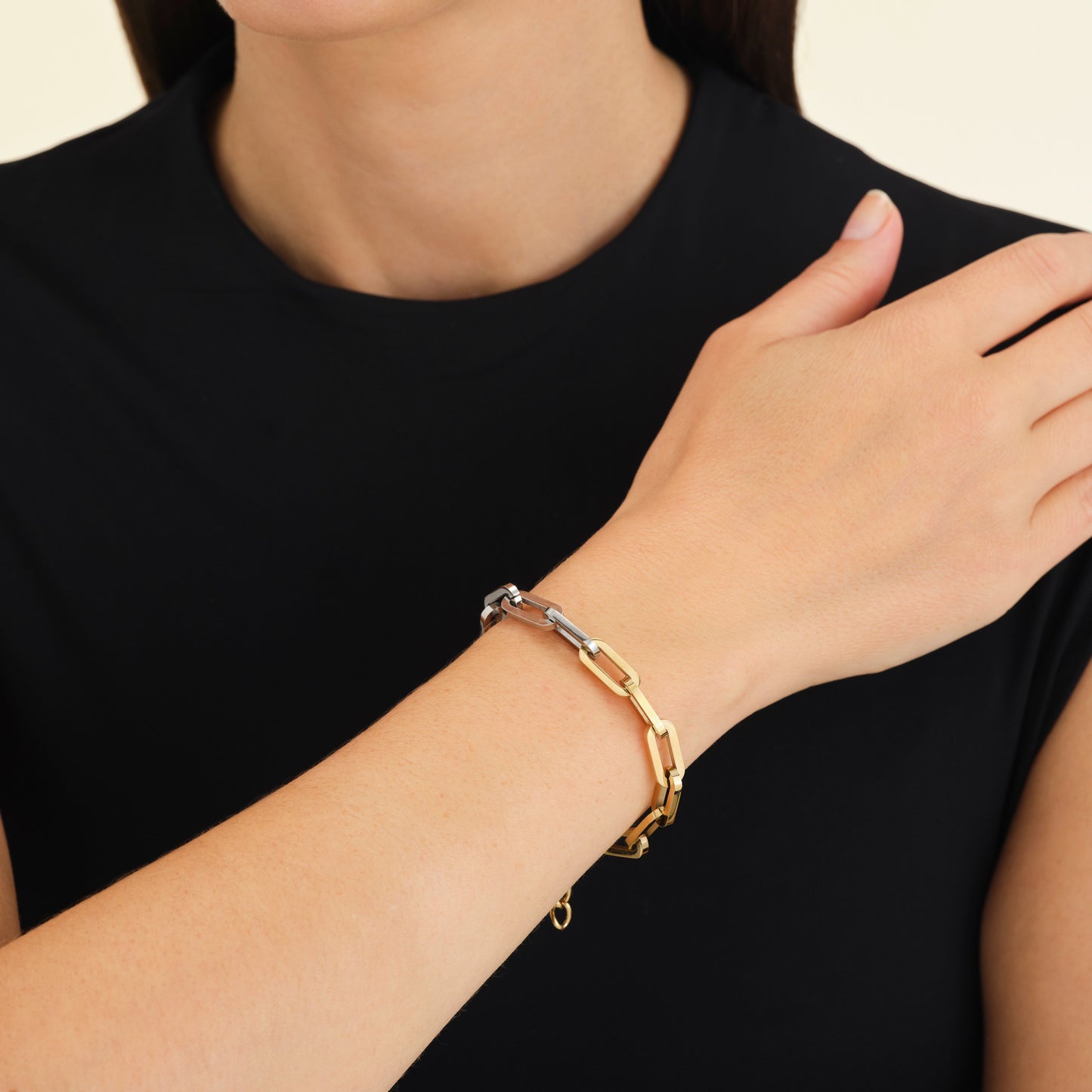 Duotone Chain Bracelet