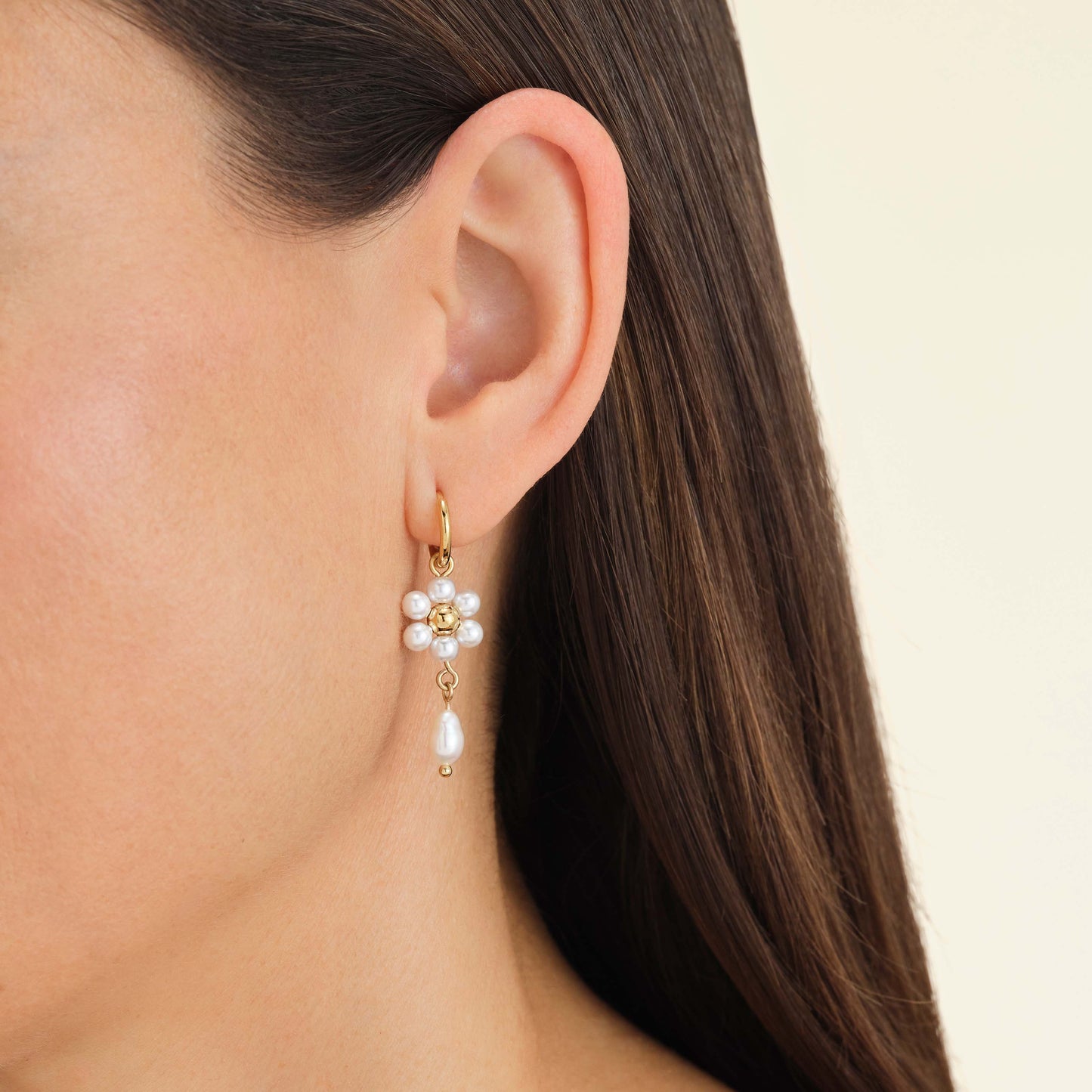 Boucles d’oreilles marguerite