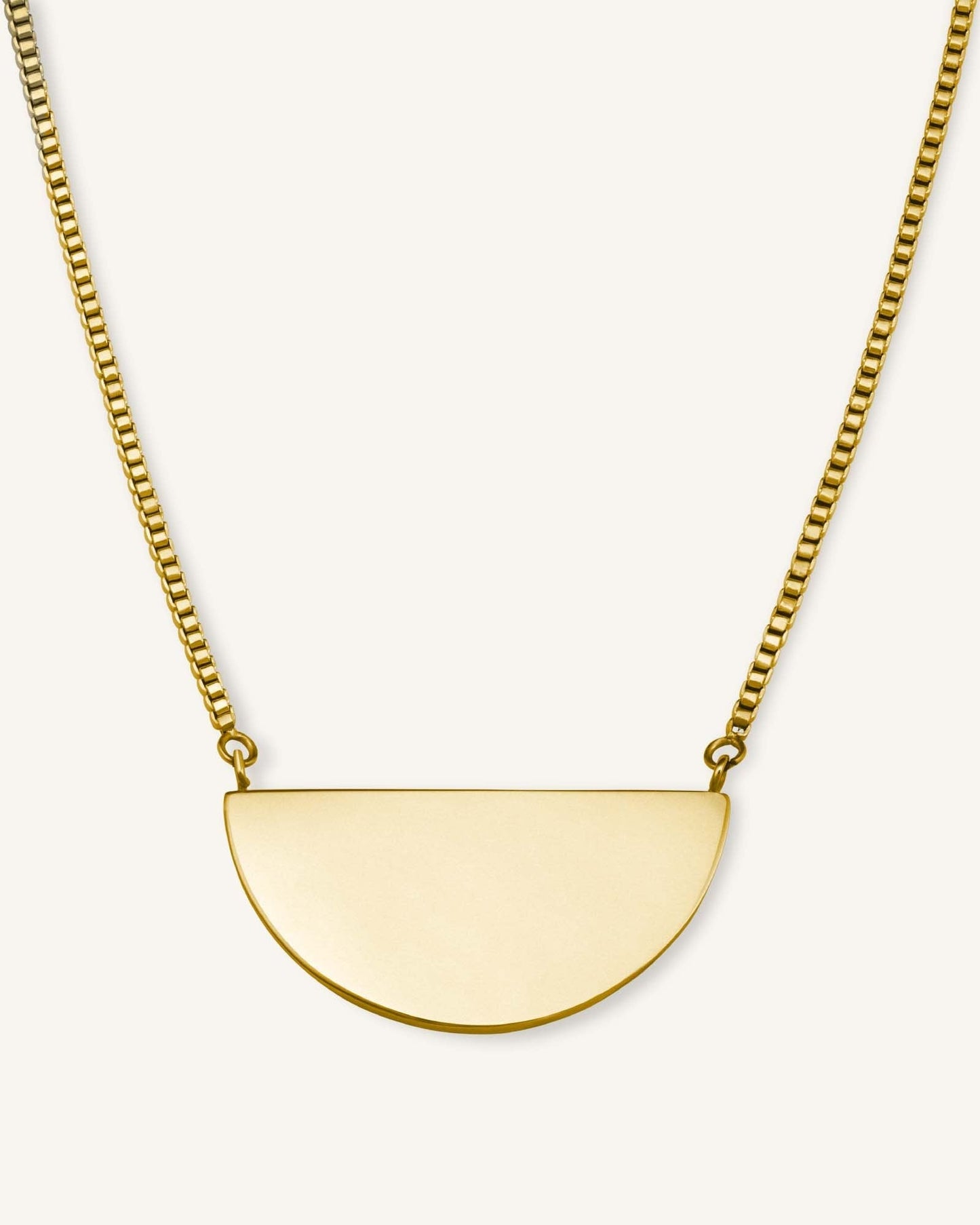 Collier Demi-Lune Avec Initiale