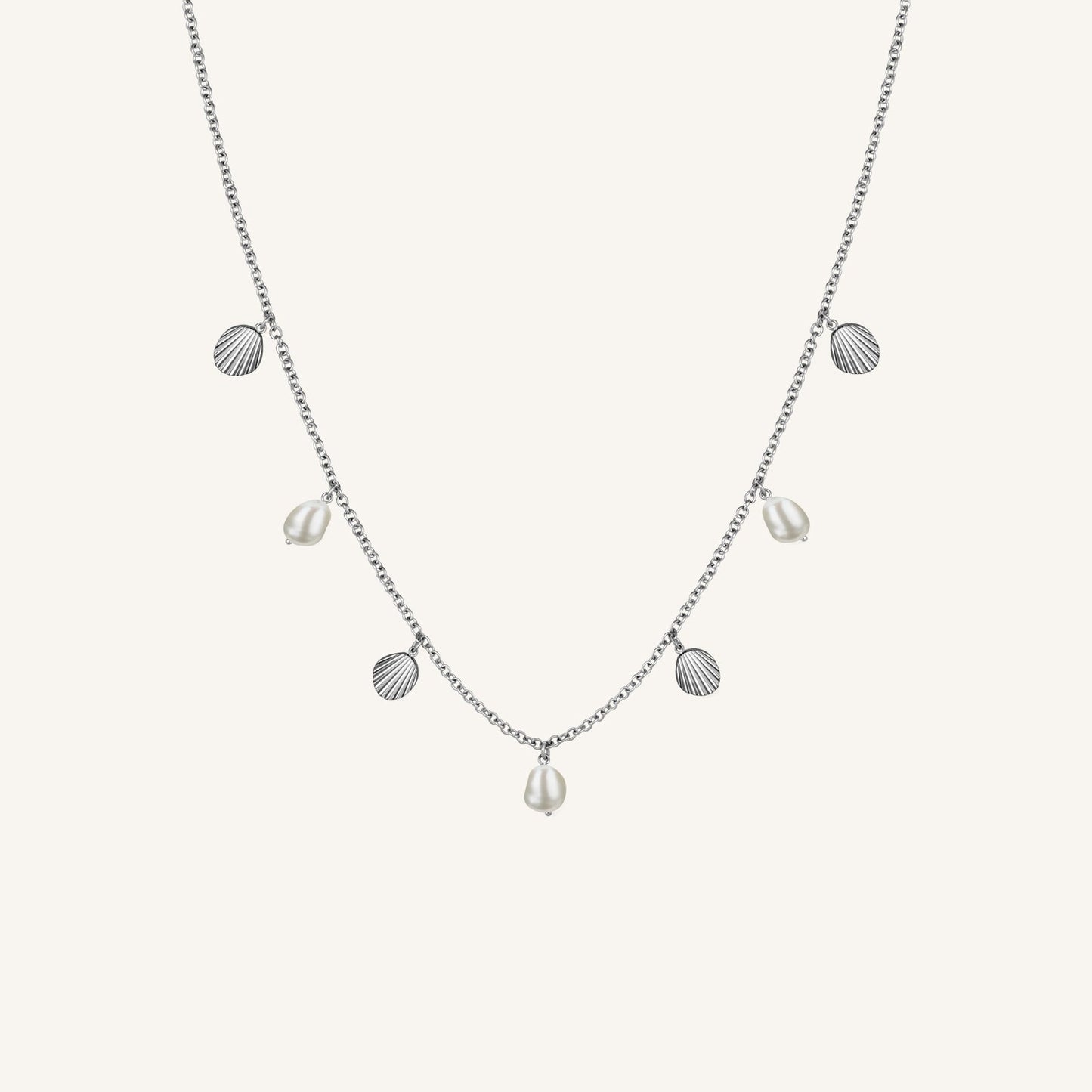 Collier multi coquillages & perles