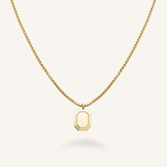 Octagon Enamel Collier