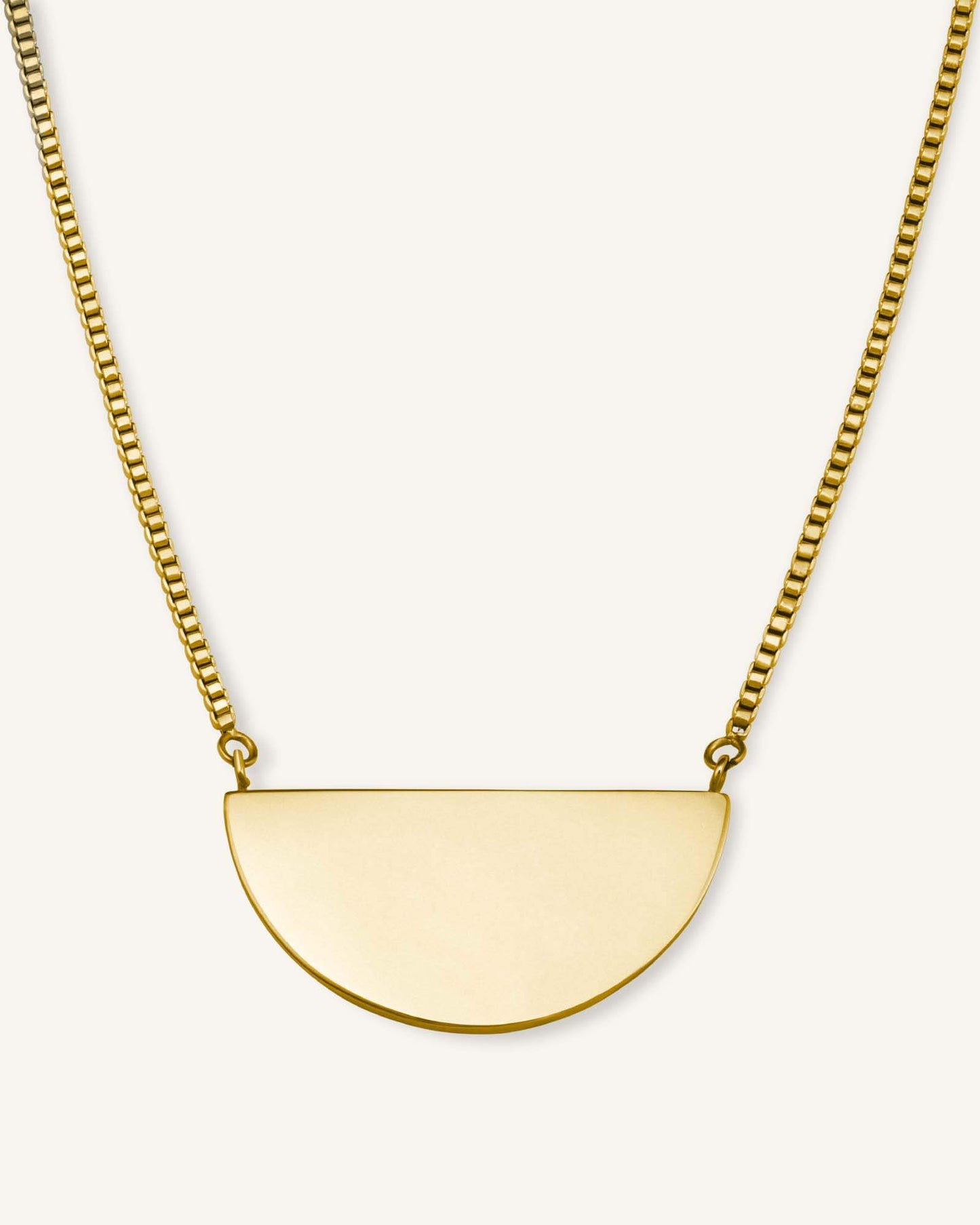 Collier Demi-Lune Avec Initiale