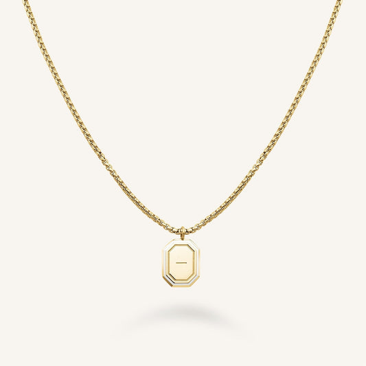 Octagon Enamel Collier