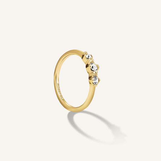 Bague trio cristaux