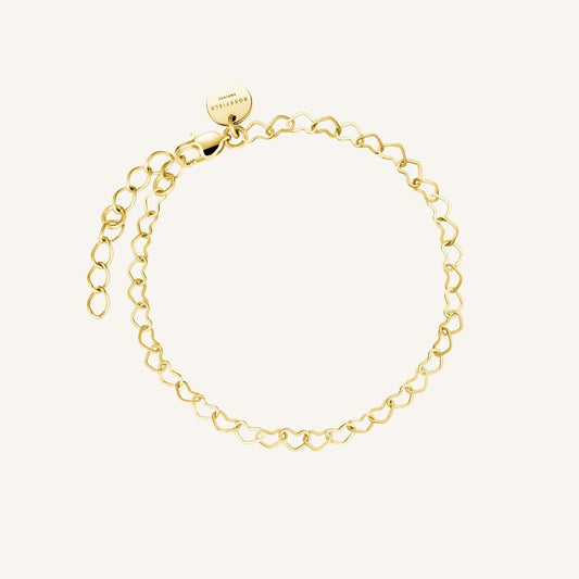 Bracelet Chaîne Cœurs