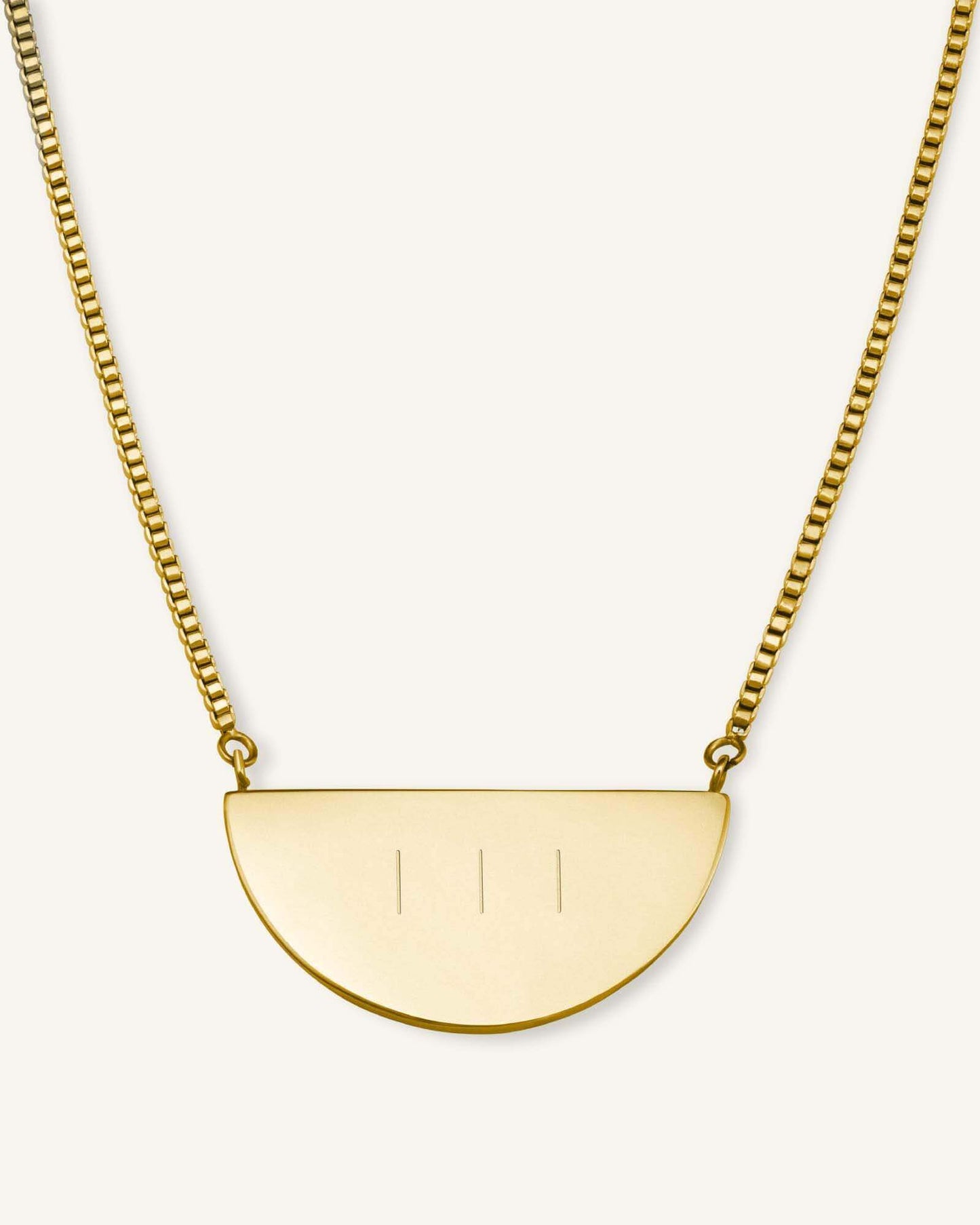 Collier Demi-Lune Avec Initiale