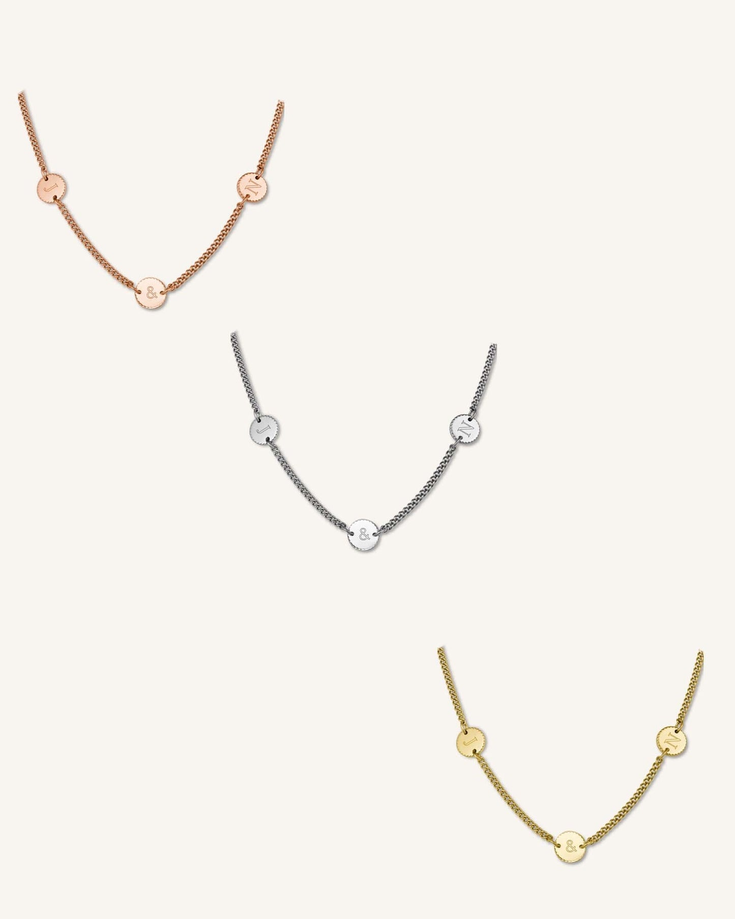 Collier 5 initiales