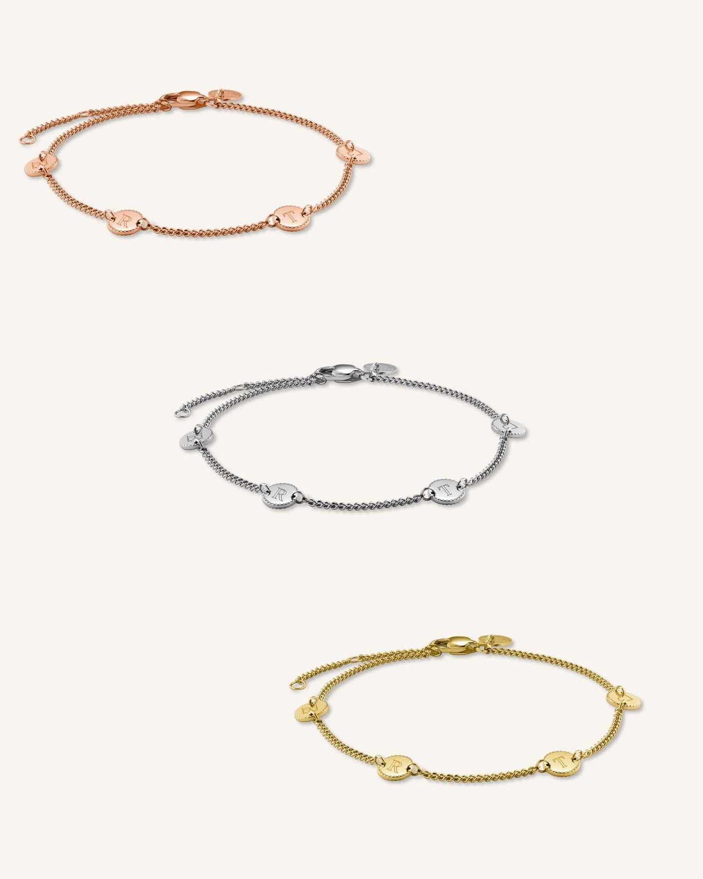 Bracelet 4 initiales