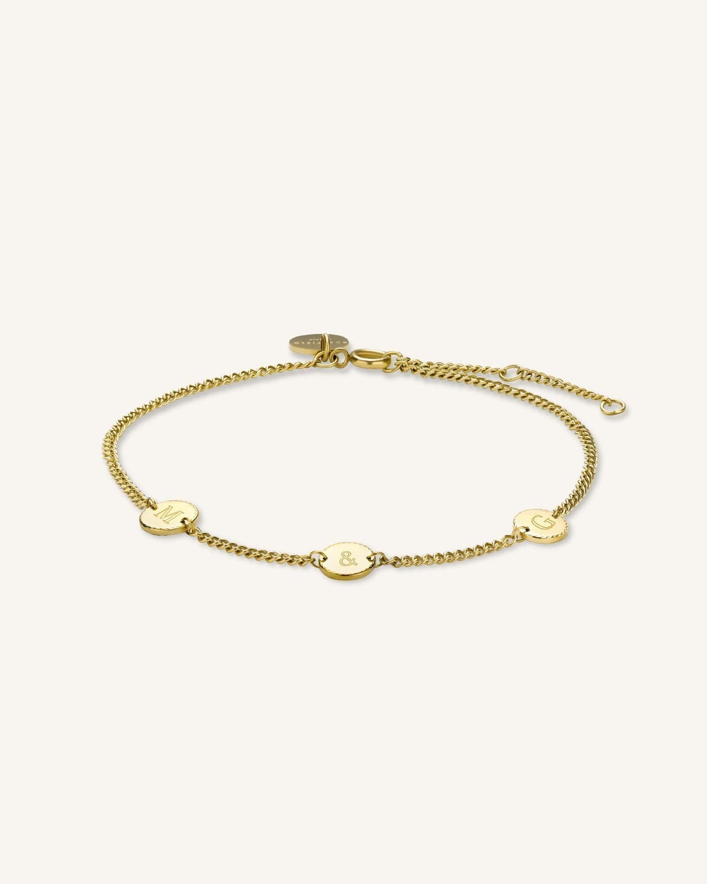 Bracelet 3 initiales