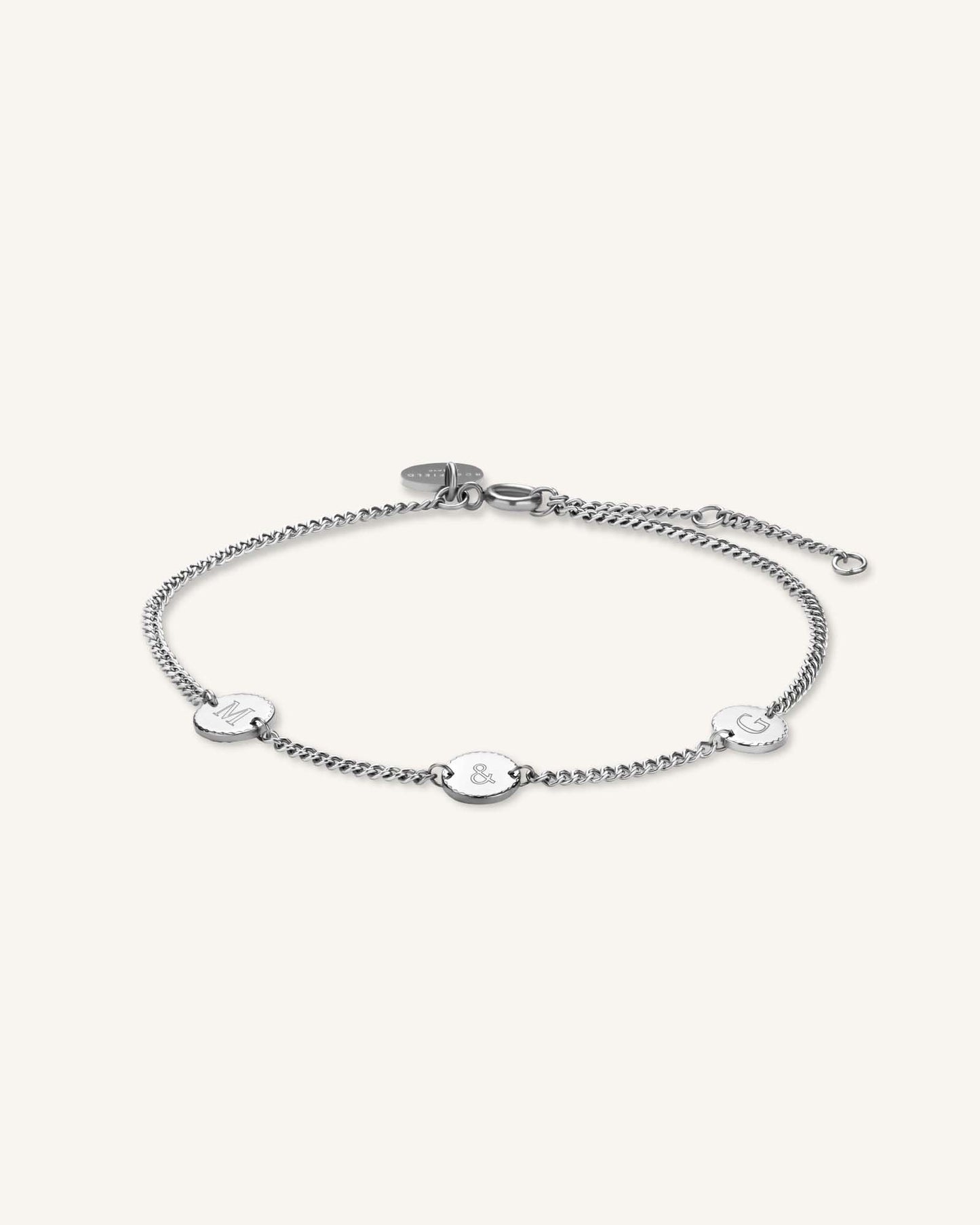Bracelet 3 initiales