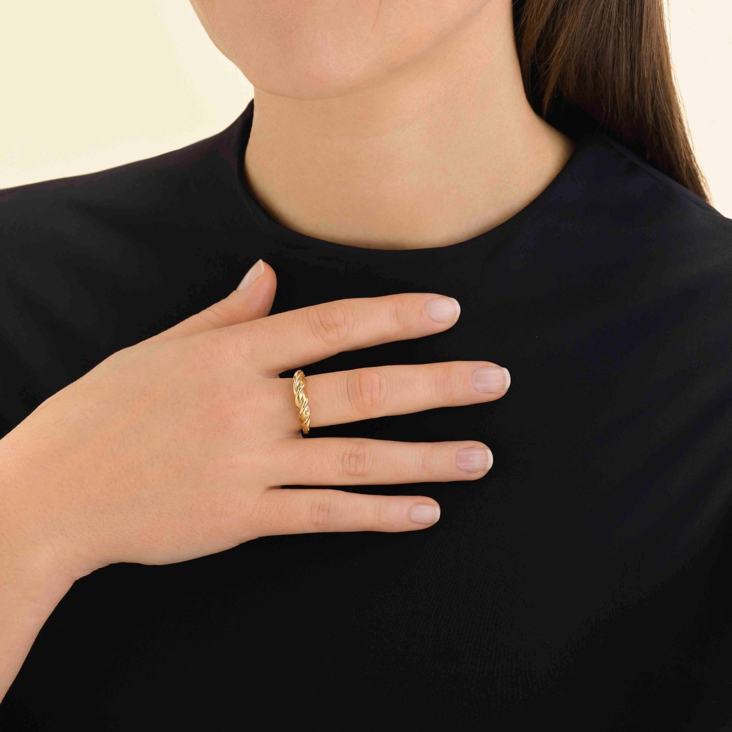 Bague torsadée