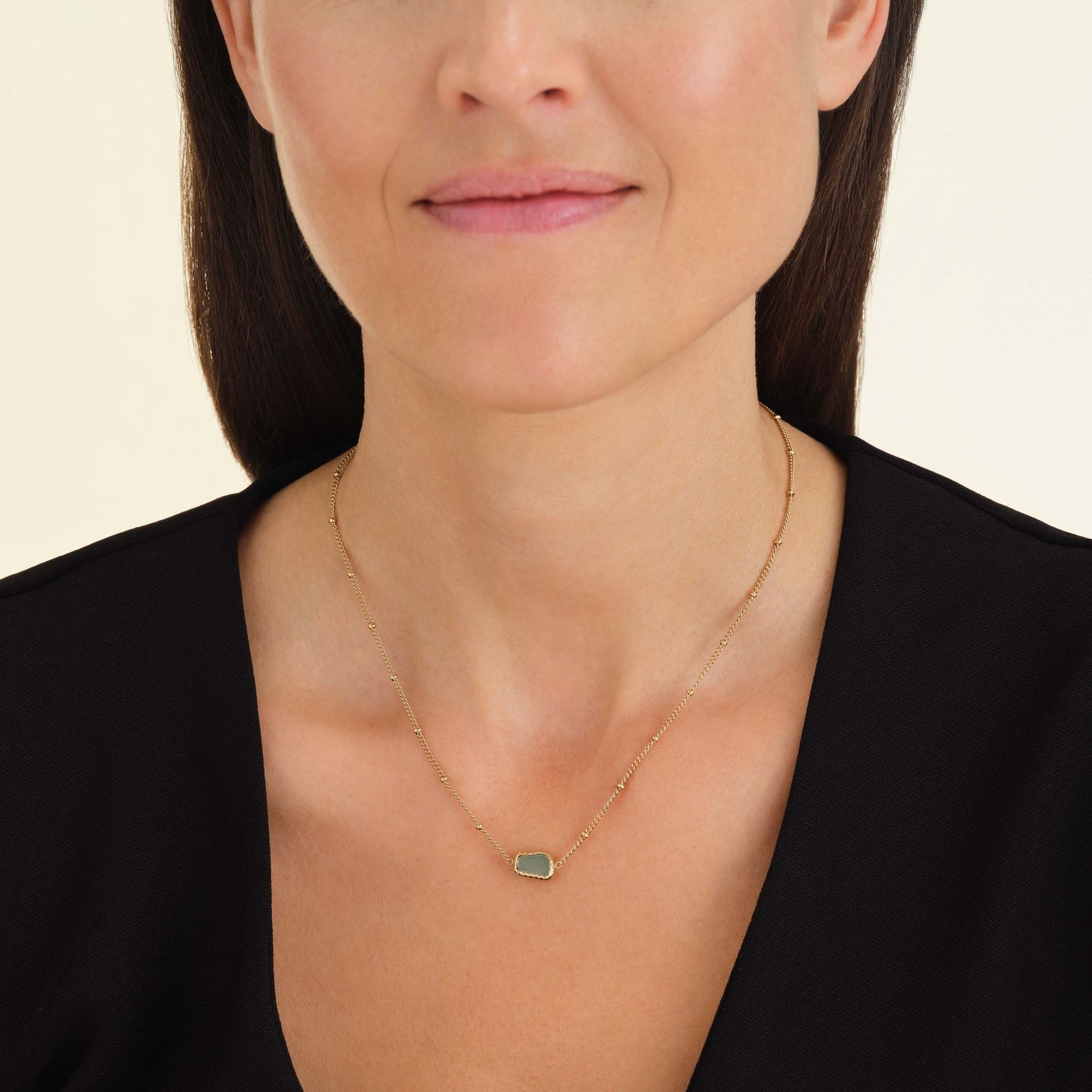 Collier Pierre Précieuse Forme Organique