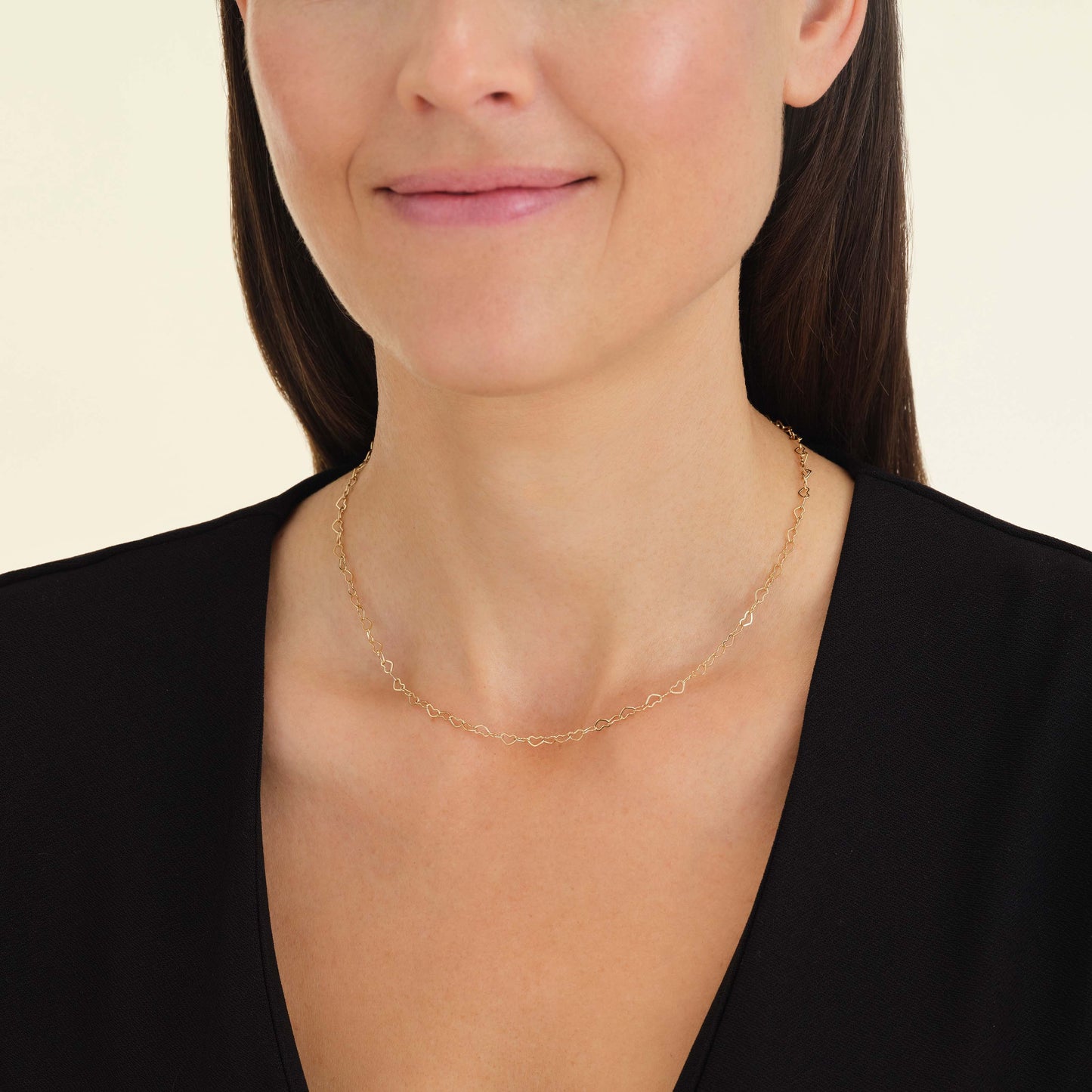 Collier Chaîne Cœurs