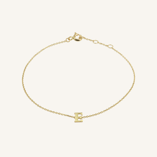 Bracelet Initiale E