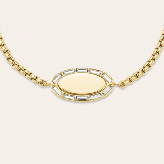 Bracelet Ovale Et Baguette