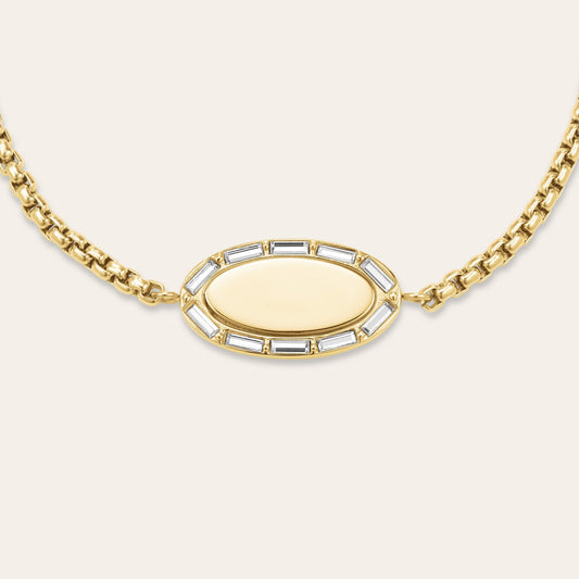 Bracelet Ovale Et Baguette