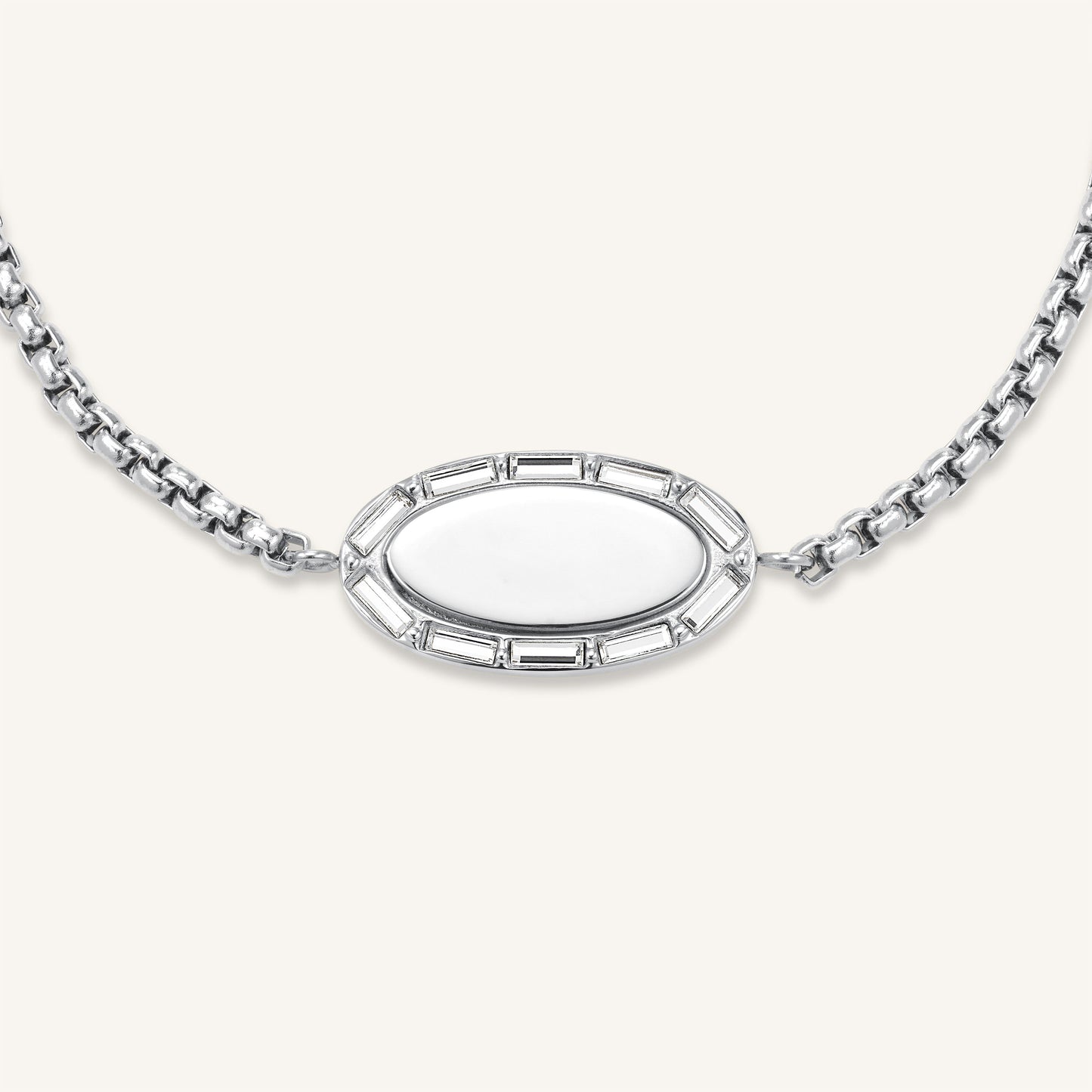 Bracelet Ovale Et Baguette