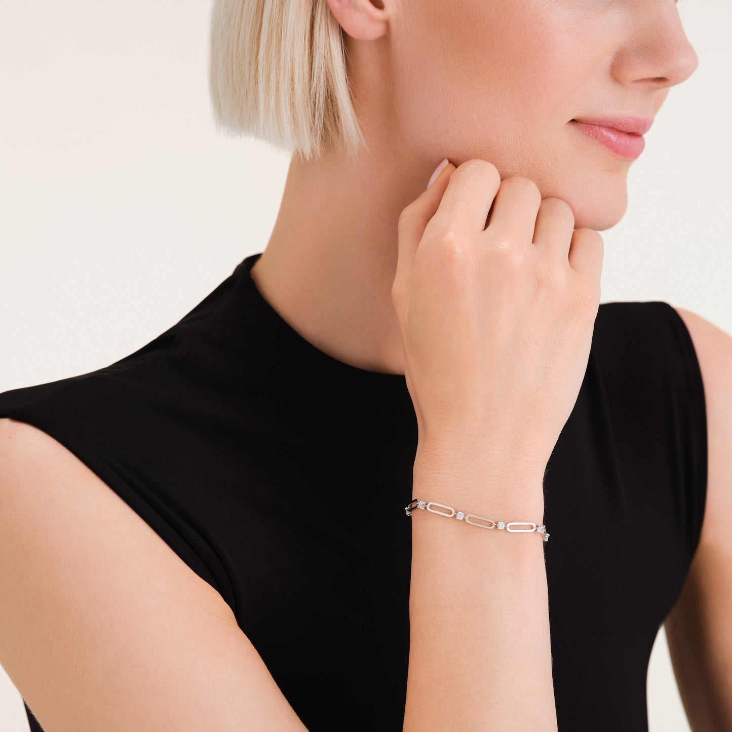 Bracelet Maillons et Pierres