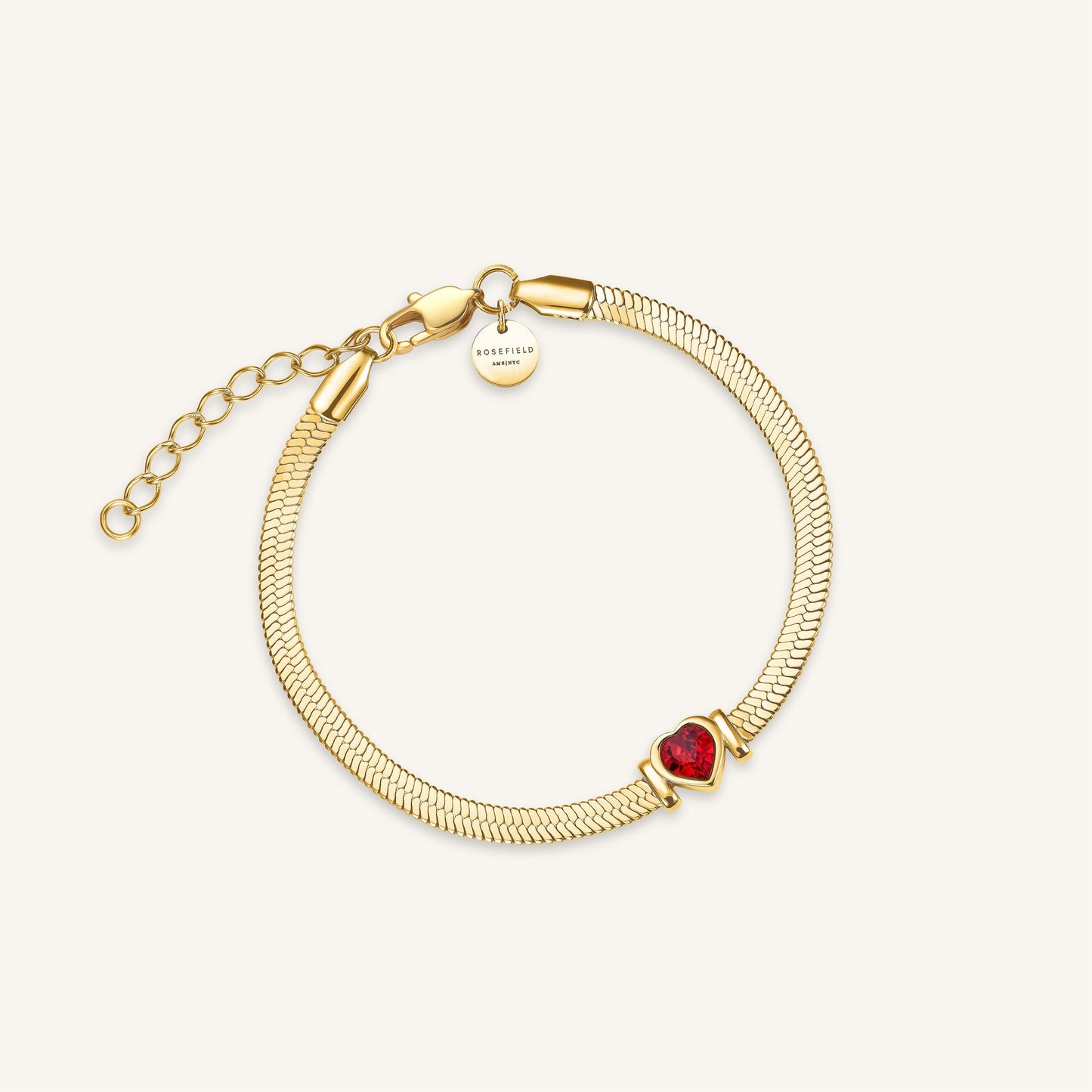 Bracelet Chaîne Serpend Et Cœur