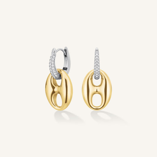 Boucles d’oreilles Bicolores Cristal