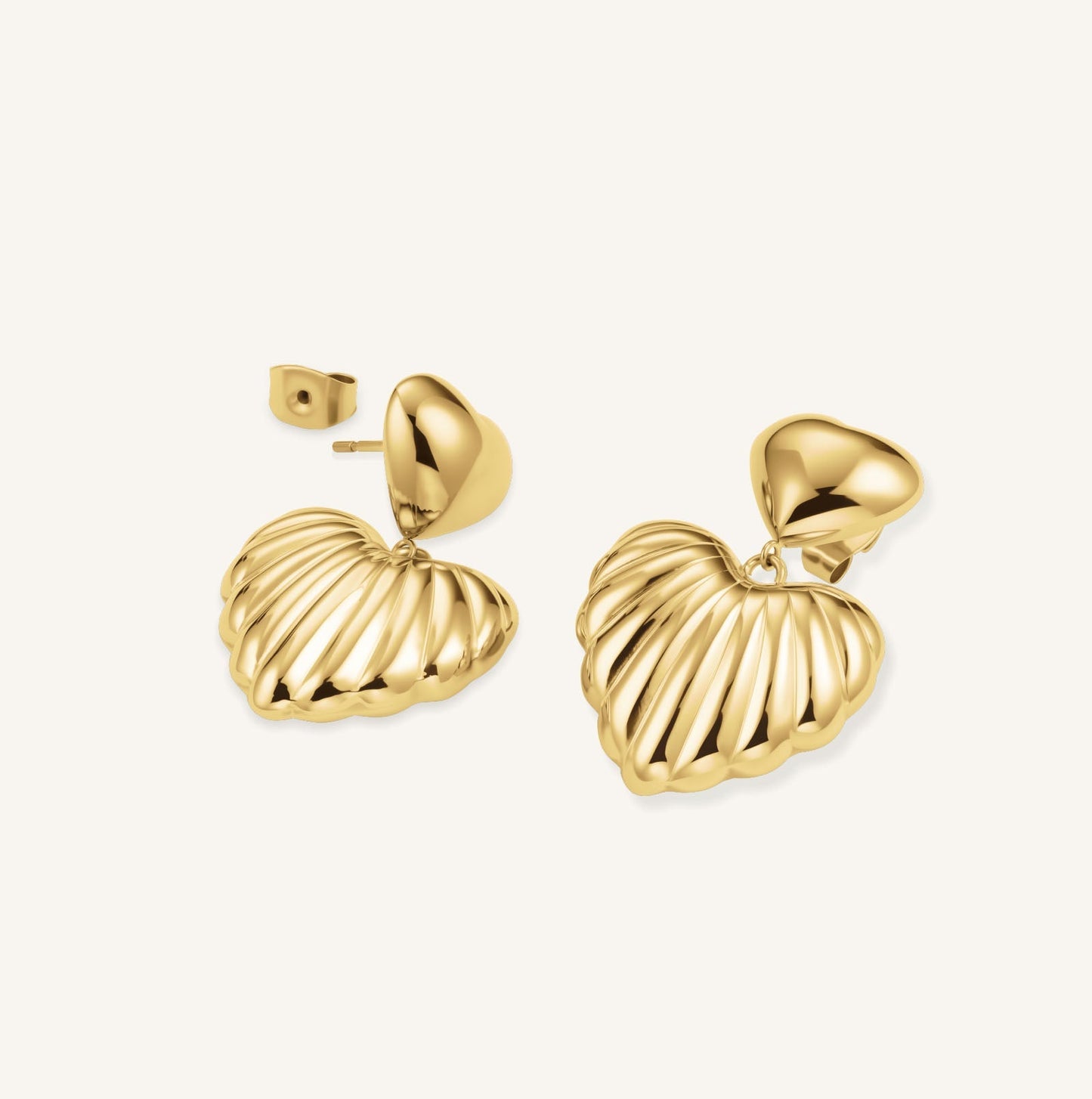 Boucles d'oreilles Double Cœurs