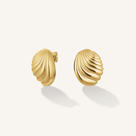 Boucles d'oreilles Ovale Texturé