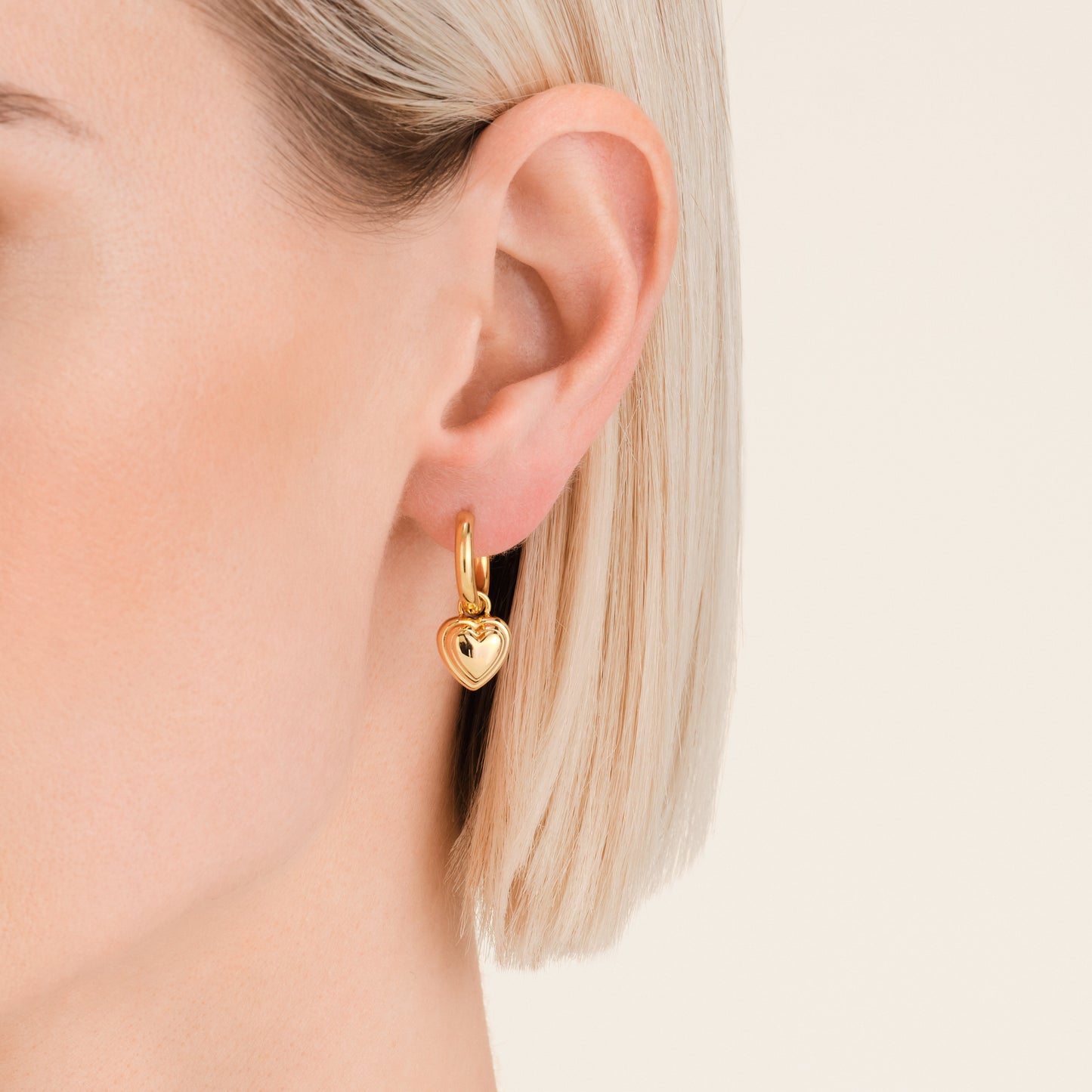 Boucles d'oreilles Breloque Cœur