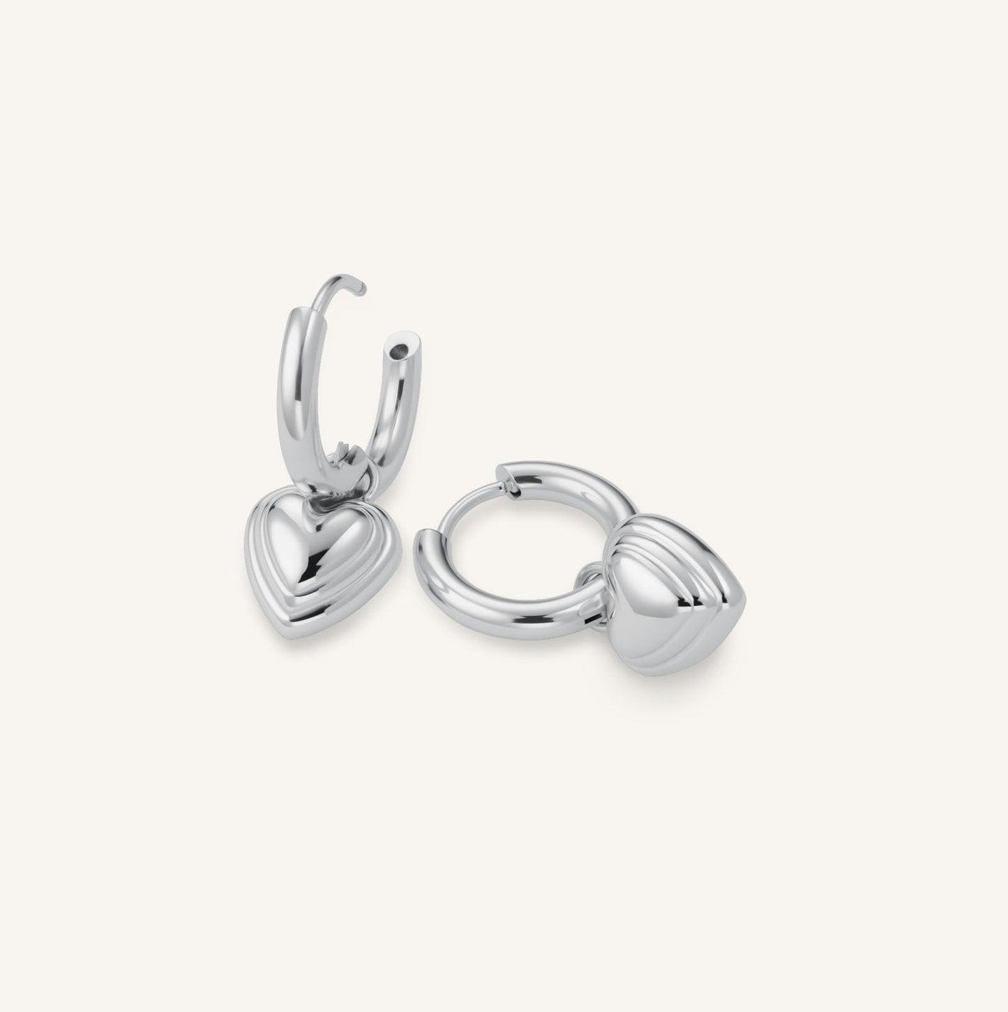 Boucles d'oreilles Breloque Cœur