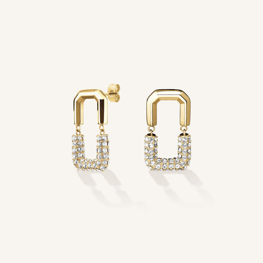 Boucles D'Oreilles Semi-Pavées