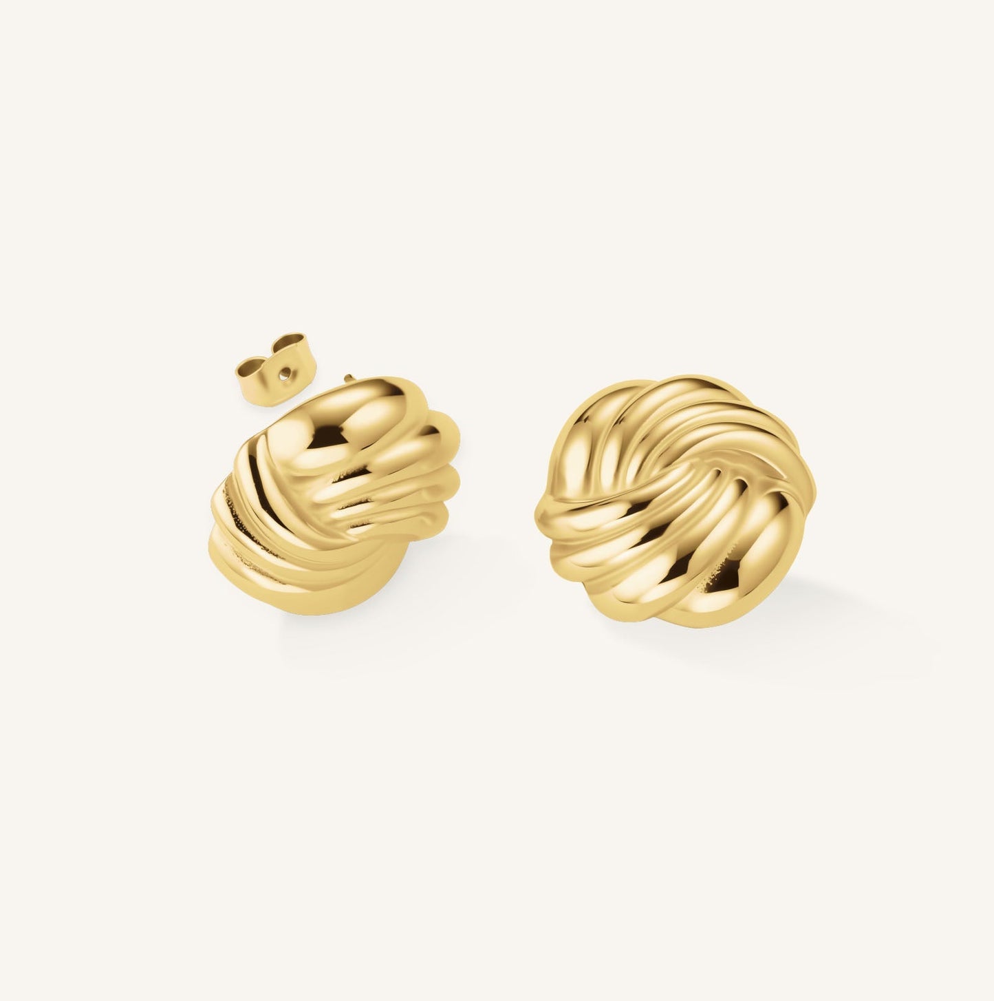 Boucles d'oreilles Noeud Rond
