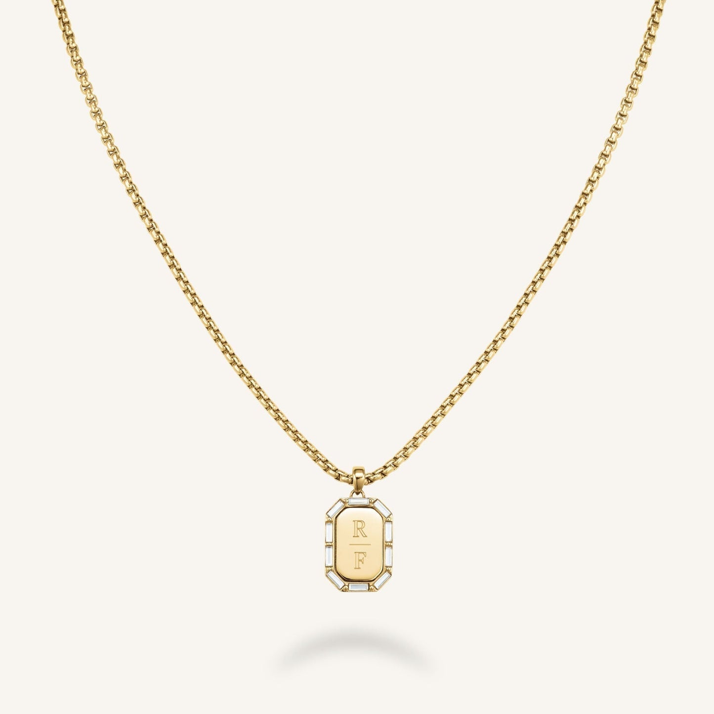 Collier Octogone Et Baguette