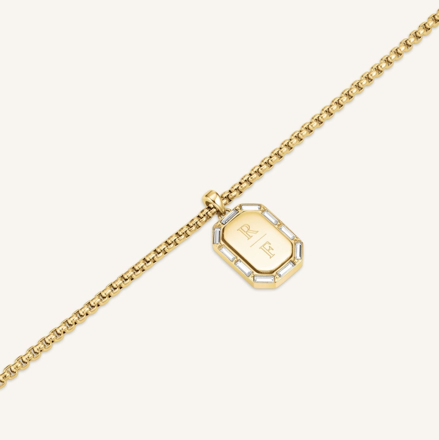 Collier Octogone Et Baguette