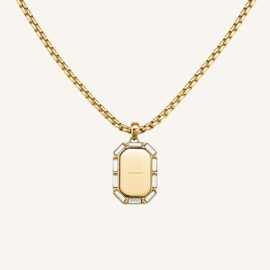 Collier Octogone Et Baguette