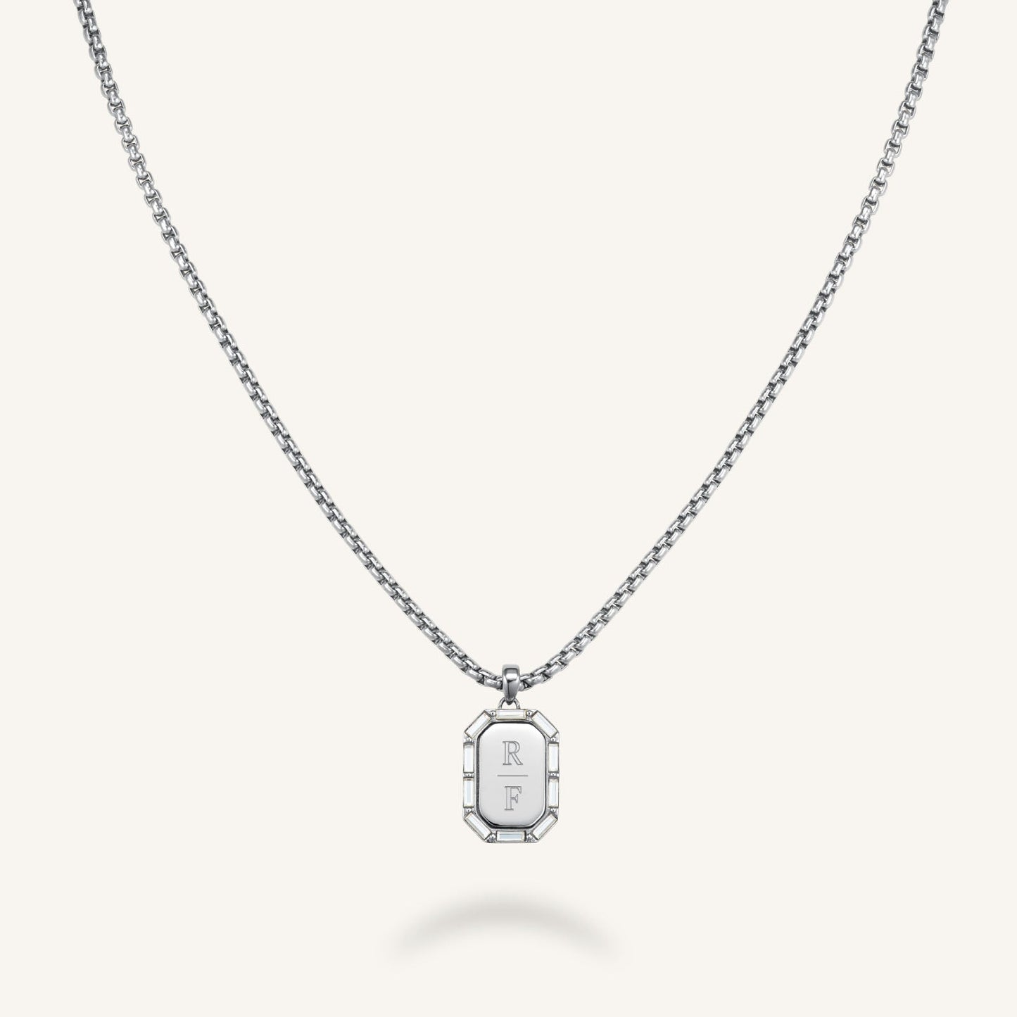 Collier Octogone Et Baguette