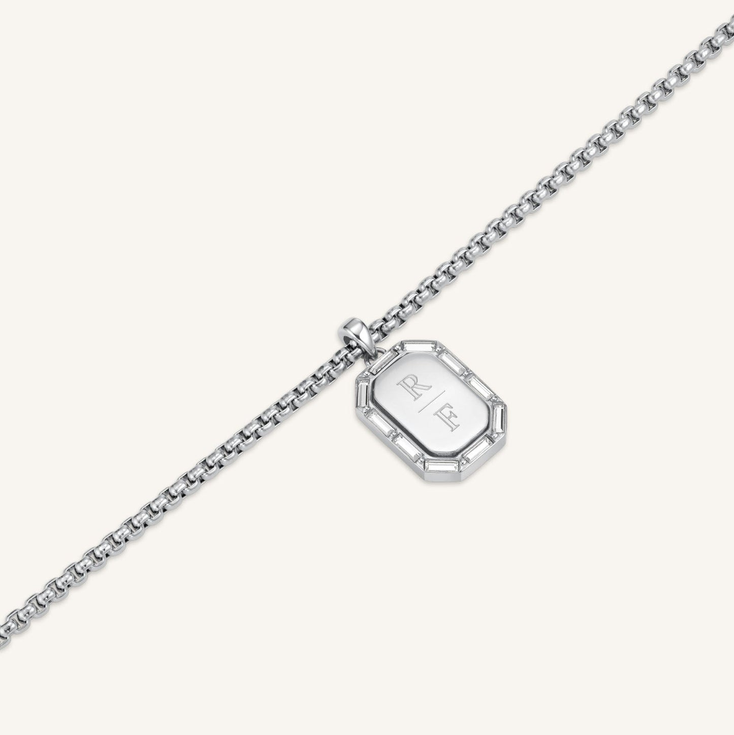 Collier Octogone Et Baguette