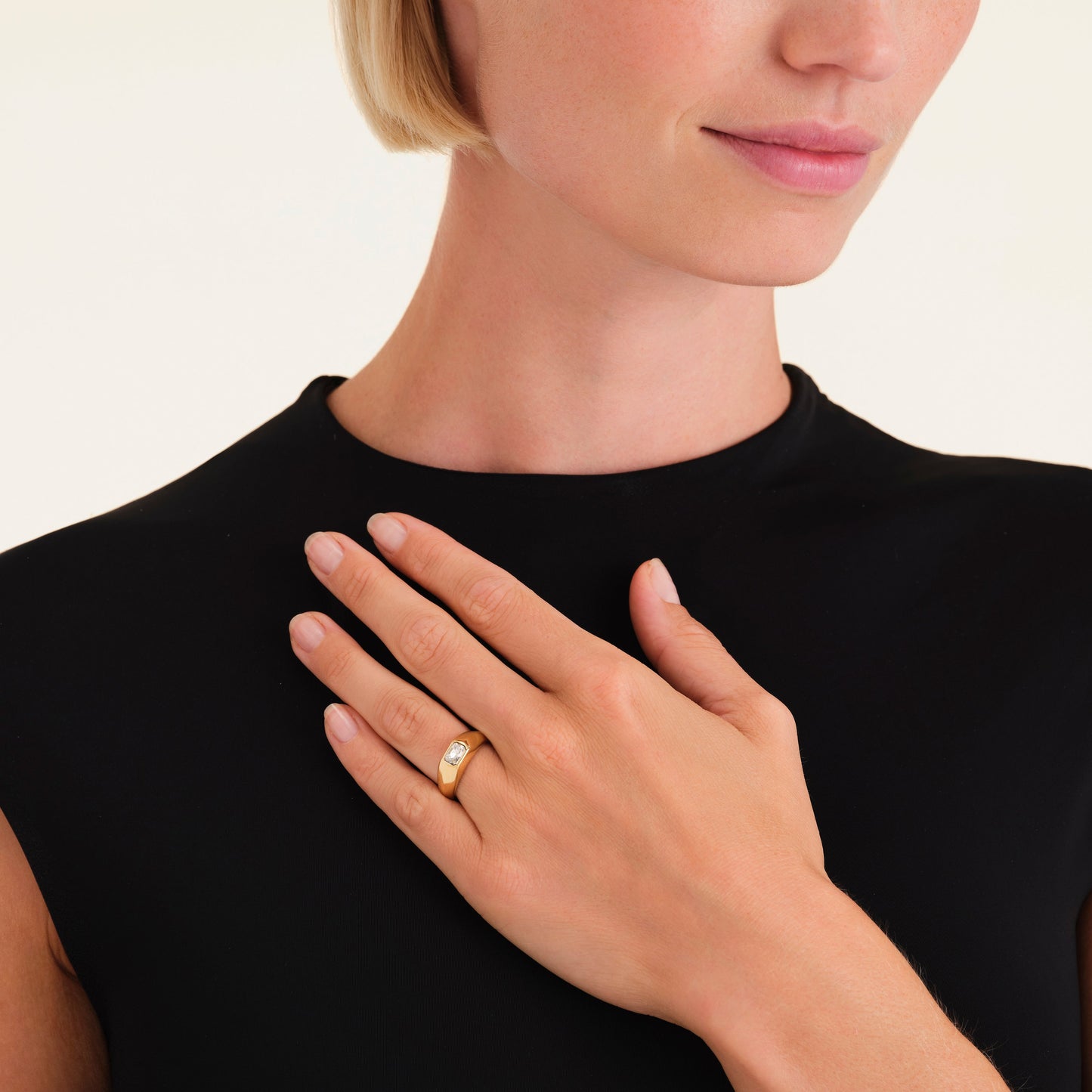 Bague Zircon Octogone