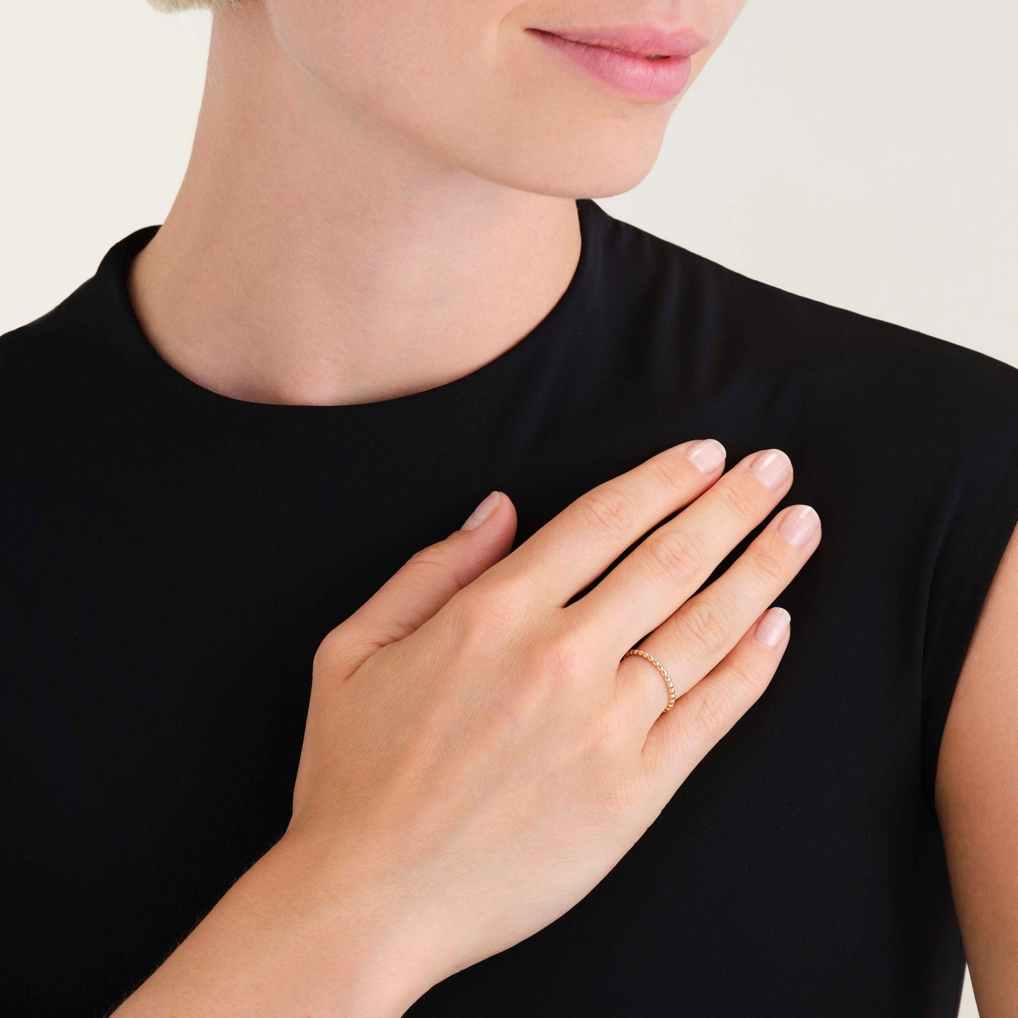 Bague Perlée