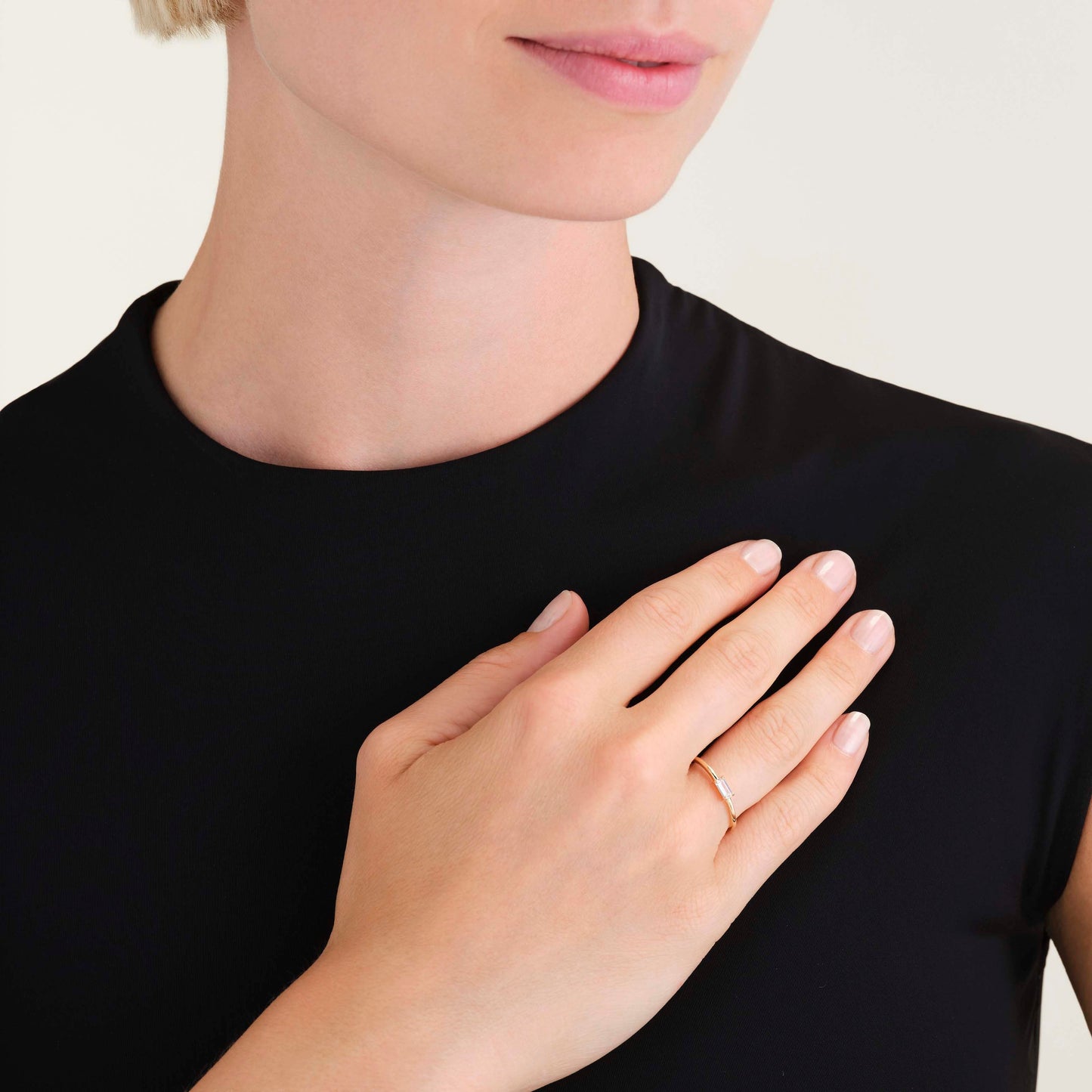 Bague Zircon Rectangle