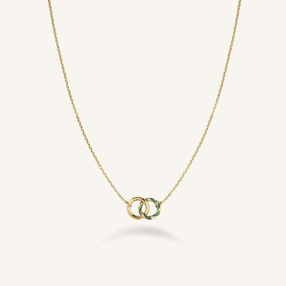 Collier Anneaux Émeraude