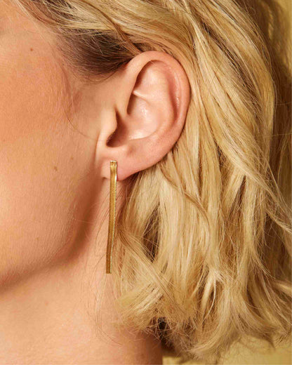 Boucles D’Oreilles Serpent Or